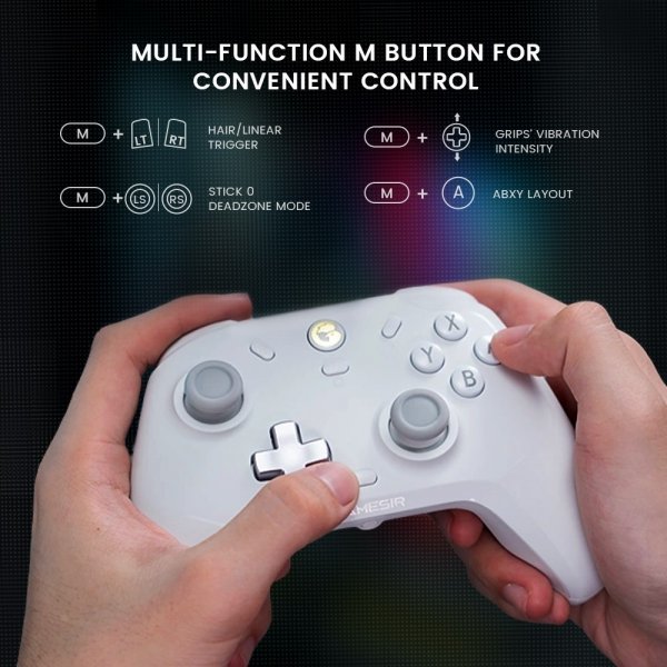 GameSir T4 Cyclone Trådløs Spilcontroller Multiplatform Hvid