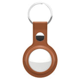 KeyBudz AirTag Holder Læder 2-pak Brun