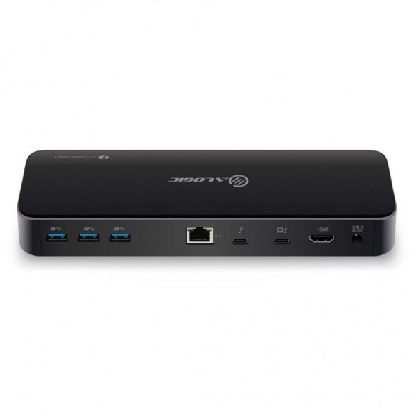ALOGIC Dockingstation ThunderBolt 3 Dual Display med 4K og strømforsyning