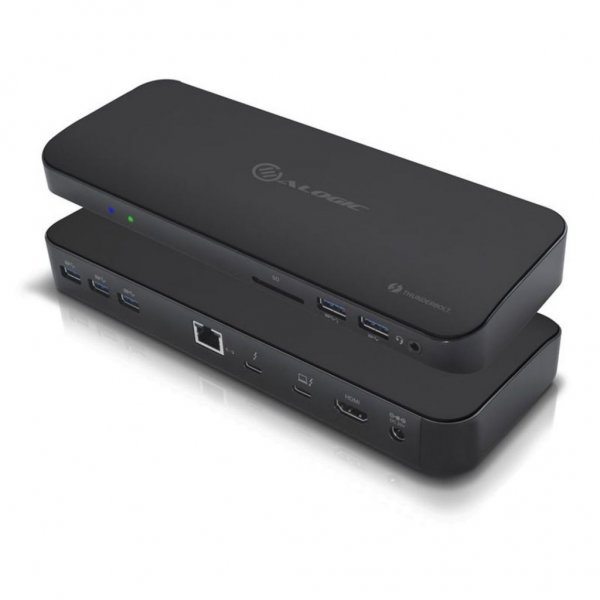 ALOGIC Dockingstation ThunderBolt 3 Dual Display med 4K og strømforsyning