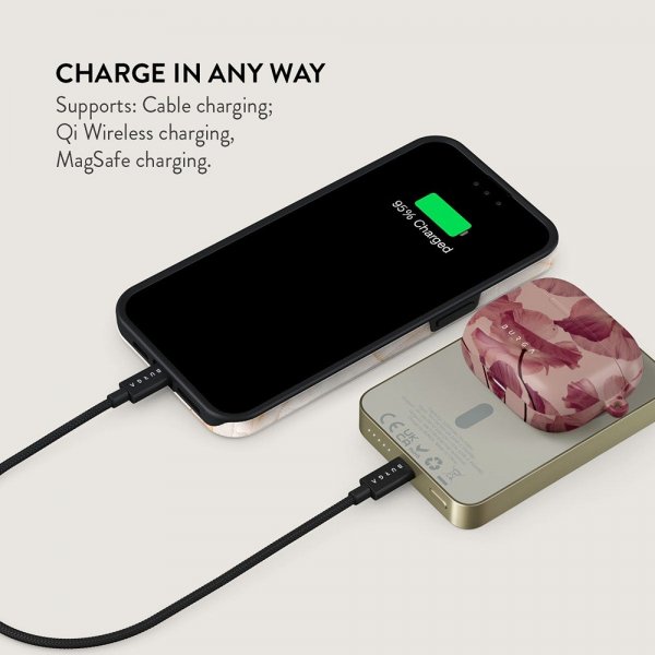 Burga Powerbank MagSafe 5000 mAh Tender Kiss Guld