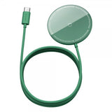 Baseus Trådløs Oplader MagSafe Simple Mini 15W Grøn