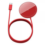 Baseus Trådløs Oplader MagSafe Simple Mini 15W Rød