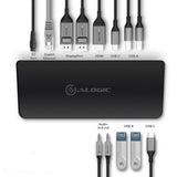 ALOGIC USB-C og USB 3.0 Triple Display Dockingstation 4K & strømforsyning 80W