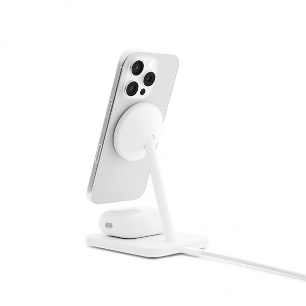 Twelve South Trådløs Oplader HiRise 2 Deluxe Qi2 MagSafe Hvid