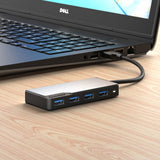 ALOGIC USB-A Fusion SWIFT 4-porters hub Rymdgrå