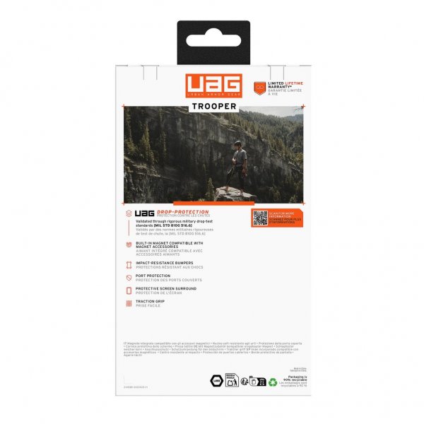Urban Armor Gear (UAG) Samsung Galaxy S26 Cover Trooper MagSafe Clear/Ash