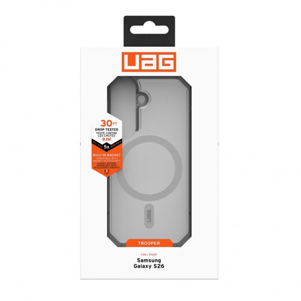Urban Armor Gear (UAG) Samsung Galaxy S26 Cover Trooper MagSafe Clear/Ash
