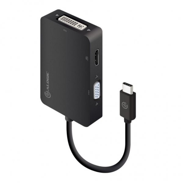 ALOGIC Adapter 3-i-1 USB-C til HDMI DVI VGA