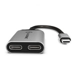 ALOGIC Ultra USB-C til USB-C-hunkontakt og lydudgang 10 cm