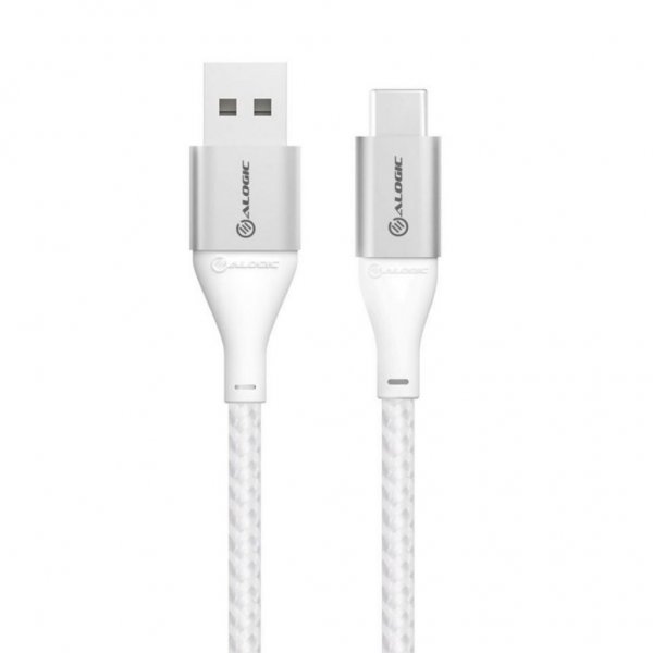 ALOGIC USB-C til USB-A kabel 3A/480Mbps 3m Sølv