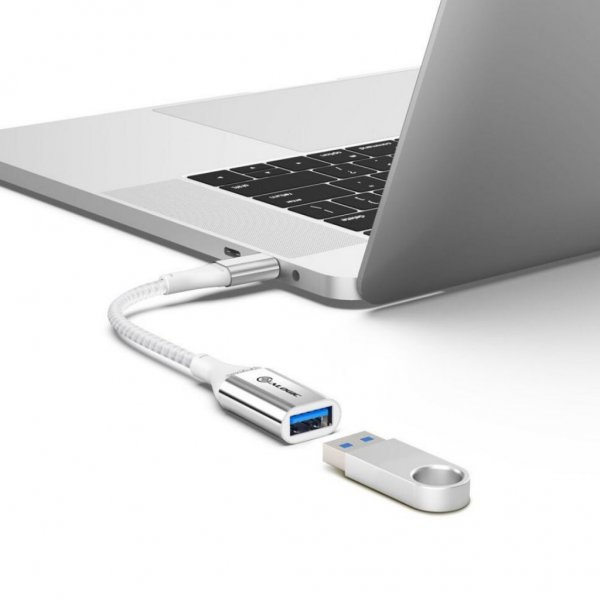 ALOGIC Ultra USB-C til USB-A adapter 15 cm Sølv