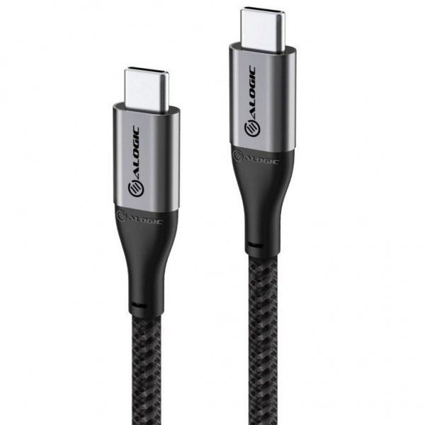 ALOGIC Ultra USB-C til USB-C kabel 5A/480Mbps 1,5 meter Rymdgrå