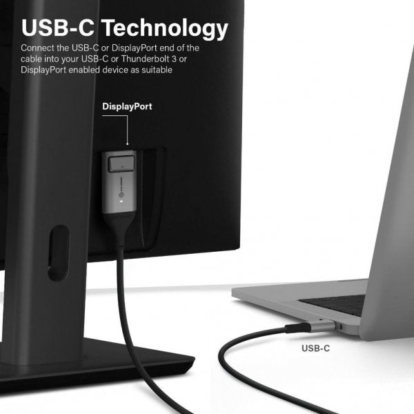 ALOGIC Kabel Ultra USB-C til DisplayPort Kabel 4K 60Hz 1 m