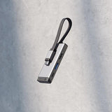 Alogic USB-hub MagForce Trio 3-in-1 Grå