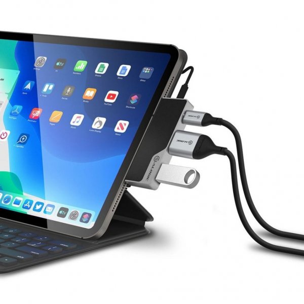 ALOGIC Ultra USB-C Dock NANO MINI - HDMI, USB, lyd + 60W PD rumgrå