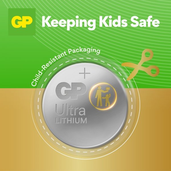 GP Ultra Lithium Batteri Knapcelle CR2032 8-pak