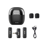 Boya Trådløs 2.4 GHz Mikrofon 2x BY-WM3T-M2 3.5 mm TRS