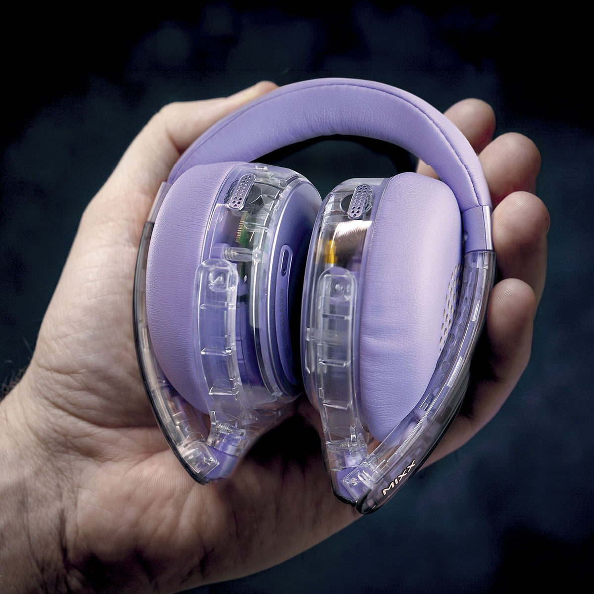 Mixx Trådløse On-Ear Høretelefoner StreamQ Go ANC Clear Lilla