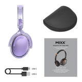 Mixx Trådløse On-Ear Høretelefoner StreamQ Go ANC Clear Lilla