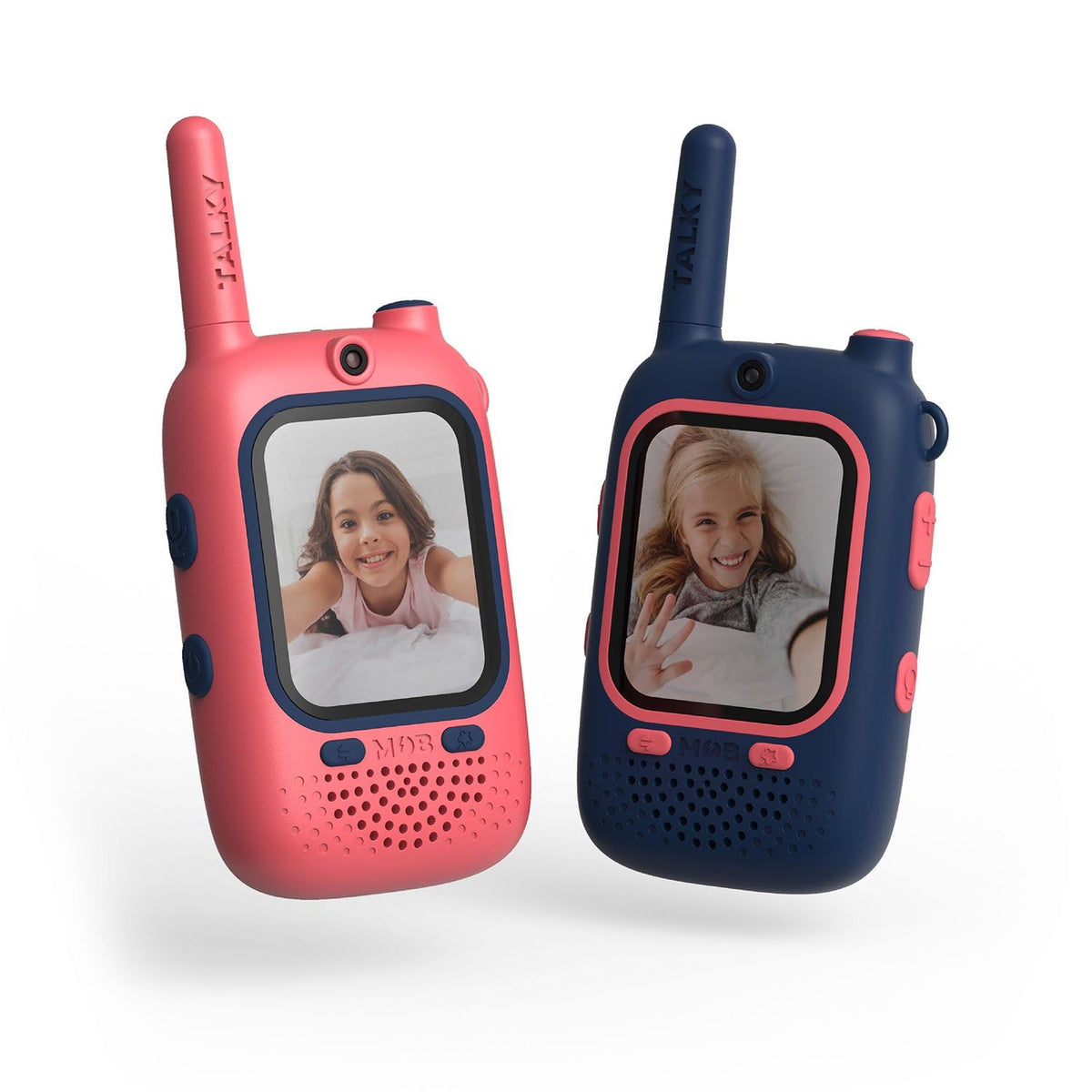 Mobility on Board Walkie Talkie Video Talky Cutie Blå og Lyserød