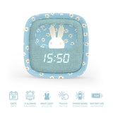 Mobility on Board Vækkeur med Natlys Billy Clock Blue Flower