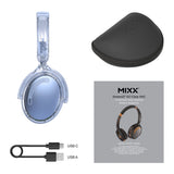 Mixx Trådløse On-Ear Høretelefoner StreamQ Go ANC Clear Blå