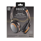 Mixx Trådløse On-Ear Høretelefoner StreamQ Go ANC Clear Sort