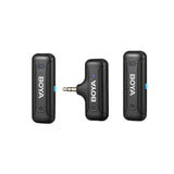 Boya Trådløs 2.4 GHz Mikrofon 2x BY-WM3T-M2 3.5 mm TRS
