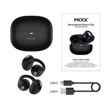 Mixx Trådløse Open-Ear Høretelefoner StreamBuds Switch Clips Sort