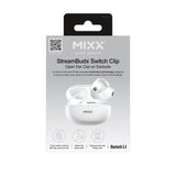Mixx Trådløse Open-Ear Høretelefoner StreamBuds Switch Clips Hvid