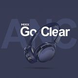 Mixx Trådløse On-Ear Høretelefoner StreamQ Go ANC Clear Marineblå