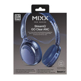 Mixx Trådløse On-Ear Høretelefoner StreamQ Go ANC Clear Marineblå