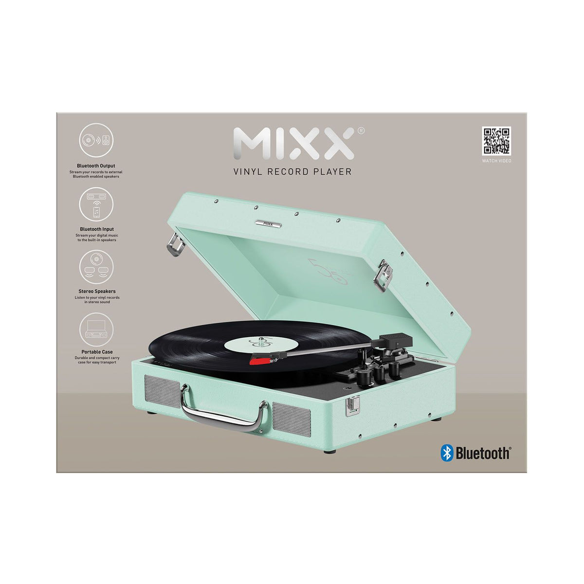 Mixx Revival 55 Vinylspiller Stereo Mintgrøn