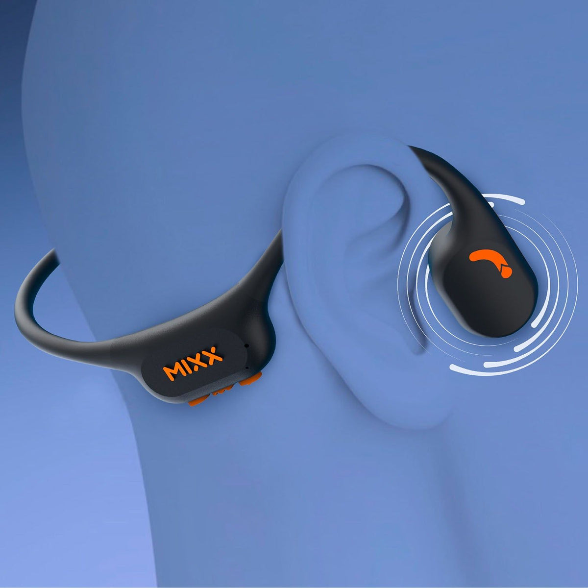 Mixx Trådløse Høretelefoner Benledende Resonate Pro Bone Conduction Sort