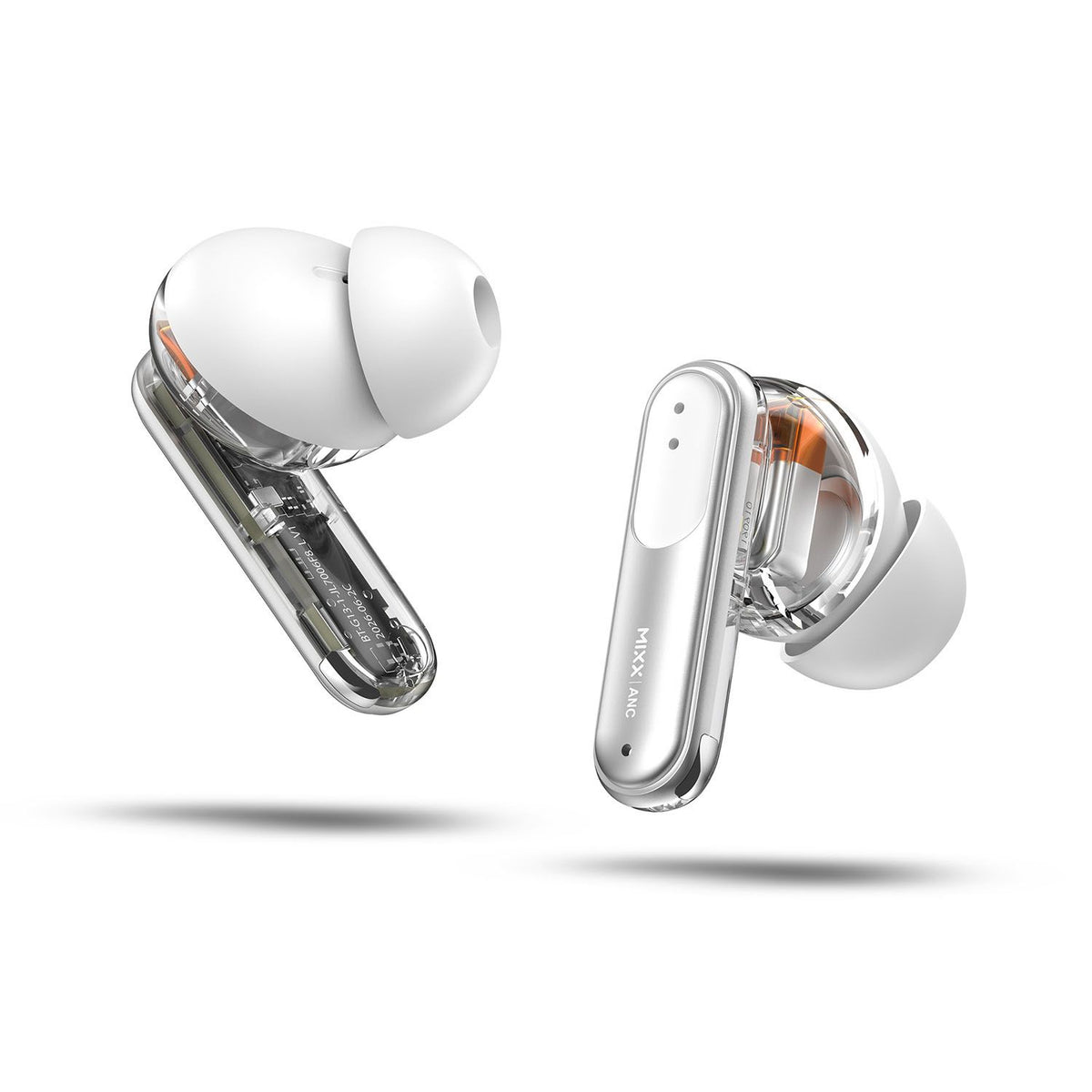 Mixx Trådløse Høretelefoner StreamBuds Switch Clear ANC Hvid