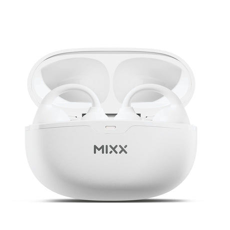 Mixx Trådløse Open-Ear Høretelefoner StreamBuds Switch Clips Hvid