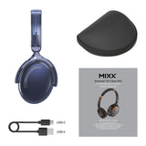Mixx Trådløse On-Ear Høretelefoner StreamQ Go ANC Clear Marineblå