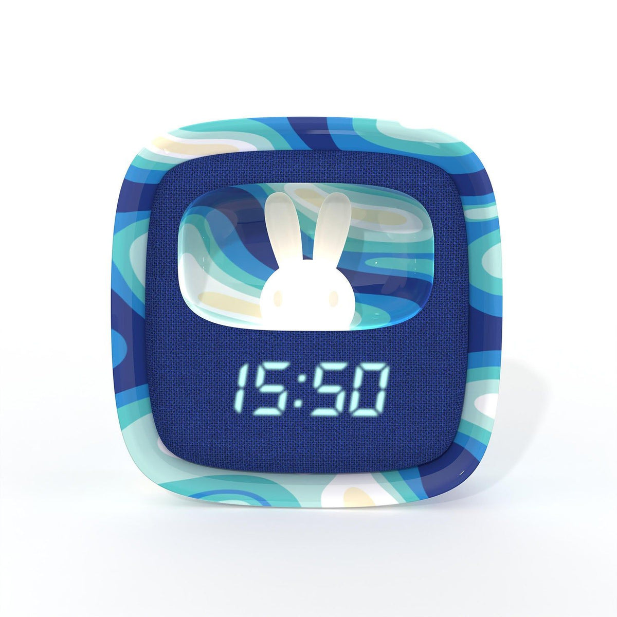 Mobility on Board Vækkeur med Natlys Billy Clock Blue Wave