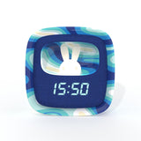 Mobility on Board Vækkeur med Natlys Billy Clock Blue Wave