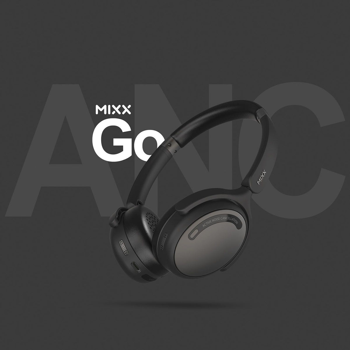 Mixx Trådløse On-Ear Høretelefoner StreamQ Go ANC Sort