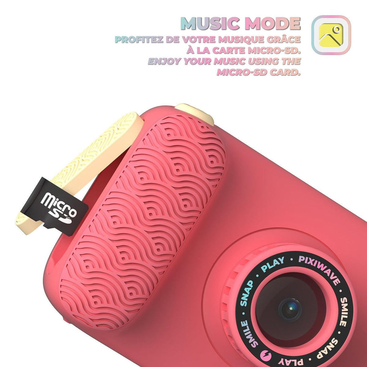 Mobility on Board Ocean Pixiwave Barnkamera Coral Pink