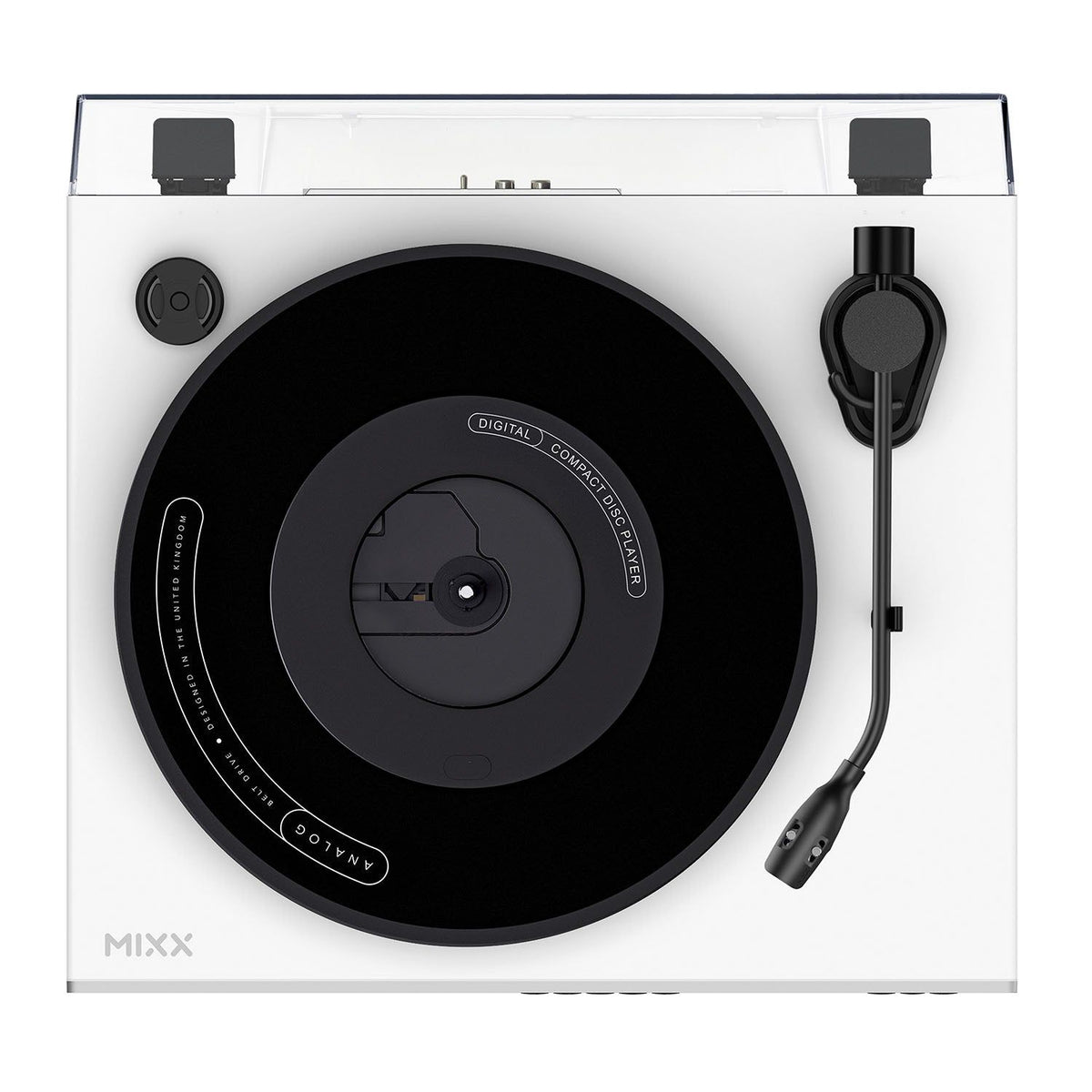 Mixx Analog Plus 2-i-1 Vinyl- og CD-Afspiller Hvid