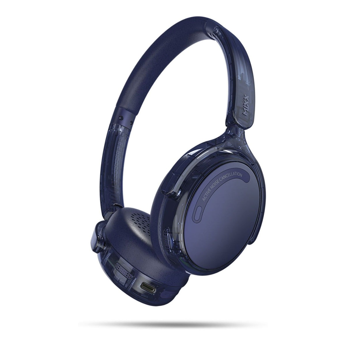 Mixx Trådløse On-Ear Høretelefoner StreamQ Go ANC Clear Marineblå