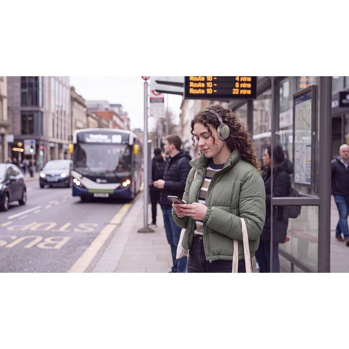 Mixx Trådløse On-Ear Høretelefoner StreamQ Go ANC Clear Grøn