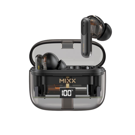 Mixx Trådløse Høretelefoner StreamBuds Switch Clear ANC Sort