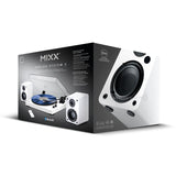 Mixx System 5 Vinyl-Afspiller Stereo med Højtalere Hvid