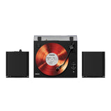 Mixx System 5 Vinyl-Afspiller Stereo med Højtalere Sort