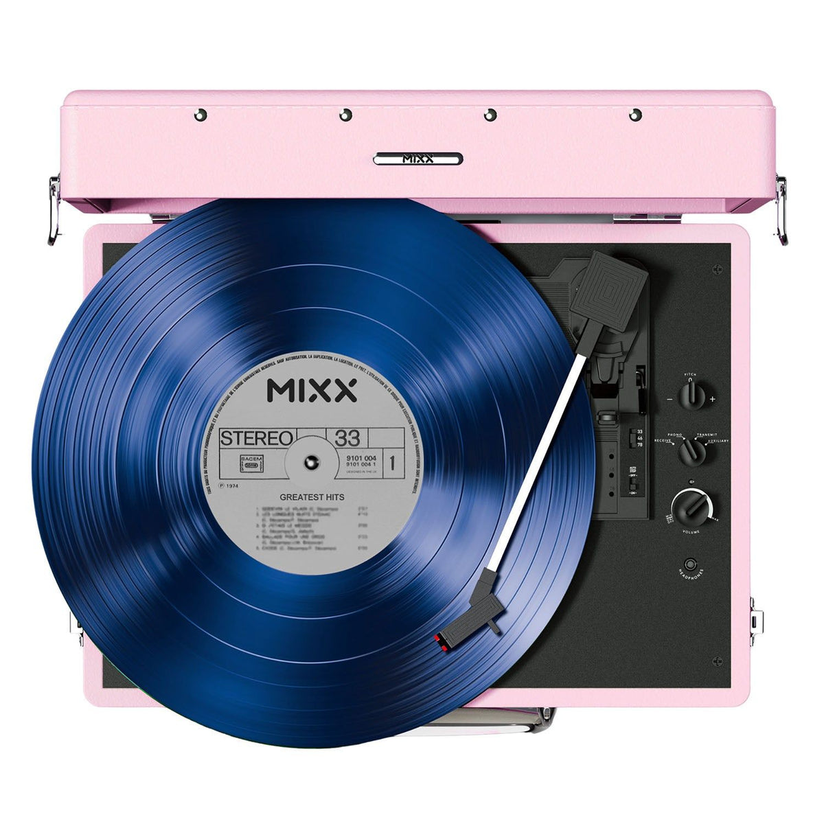 Mixx Revival 55 Vinylspiller Stereo Lyserød