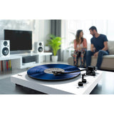 Mixx System 5 Vinyl-Afspiller Stereo med Højtalere Hvid